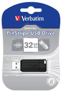 Alternative view of Verbatim PinStripe 32GB черен