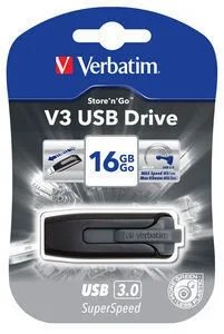 Alternative view of Verbatim V3 USB 3.0 Drive 16GB черен