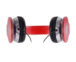 Alternative view of Rebeltec CITY червен stereo headphone with micropho