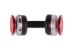 Alternative view of Rebeltec Stereo headphone bluetooth CRISTAL червен