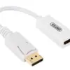 Unitek адаптер DISPLAYPORT TO HDMI 4K; Y-6332 бял