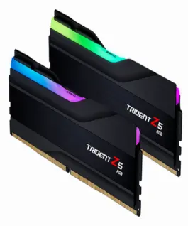 Alternative view of Памет за компютър G.SKILL Trident Z5 RGB Black 64GB(2x32GB) DDR5 6400MHz Intel XMP F5-6400J3239G32GX2-TZ5RK