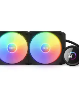 Alternative view of Охладител за процесор NZXT Kraken 240 RGB Black, LCD Display