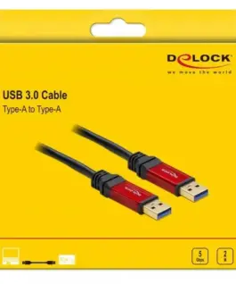Кабел Delock USB-A мъжко - USB-А мъжко