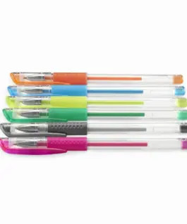 Комплект от 6 гел химикалки Hama "Glitter and Classic" 07562