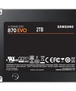 Alternative view of SSD диск SAMSUNG 870 EVO SATA 2.5, 2TB, SATA 6 Gb/s, MZ-77E2T0B/EU