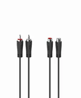 Удължителен аудио кабел HAMA  2 x Чинч мъжко - 2 x Чинч женско 5.0 м