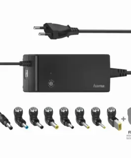 Универсално мрежово зарядно за лаптоп HAMA изх. 12-22V 90W