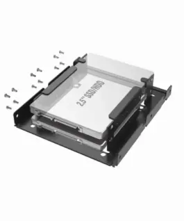 Alternative view of Рамка за твърд диск HAMA, 2 x 2.5" SSD и HDD в слот HDD 3.5", Черен