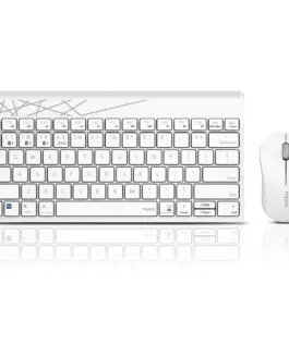 Комплект клавиатура и мишка RAPOO 8000M Бял