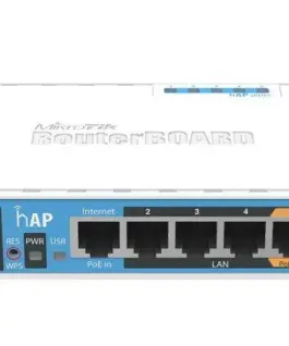 Alternative view of Безжичен Access point MiKrotik HAP RB951UI-2ND, 5 x 10/100 Mbps, PoE, Бял