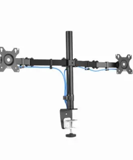 Alternative view of Стойка за 2 монитора за бюро HAMA Регулируема, 13" - 32", 8 кг, Swivel/Tilt, Черна