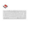 Геймърска механична клавиатура Keychron K3 Pro White QMK/VIA - HS Red