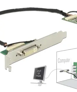 Alternative view of Адаптер Delock, PCIe към DVI-I