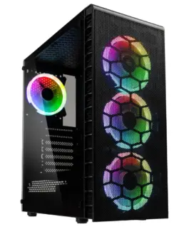 Кутия за компютър Kolink Observatory Lite Mesh RGB Mid-Tower Черна