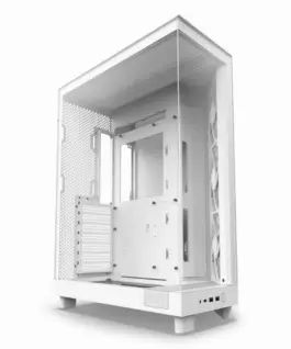 Кутия за компютър NZXT H6 Flow Matte White - Middle Tower