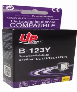 Мастилница UPRINT LC121/123/127 BROTHER Yellow