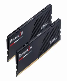 Alternative view of Памет за компютър G.SKILL Ripjaws S5 Black 32GB(2x16GB) DDR5 5200MHz F5-5200J3636C16GX2-RS5K