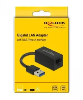 Alternative view of Мрежова карта Delock 66039 USB-A - RJ45, USB 3.2 Gen 1 AX88179A, Gigabit Ethernet