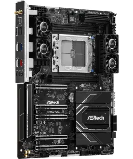 Alternative view of Дънна платка ASROCK TRX50 WS, Socket sTR5, ATX, 4xDDR5