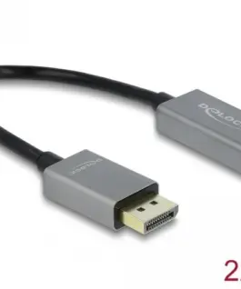 Адаптер Delock DisplayPort 1.4 мъжко - HDMI женско 4K 60 Hz (HDR)
