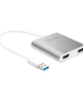 Alternative view of Адаптер j5create JUA365, За 2 монитора, USB-C - HDMI