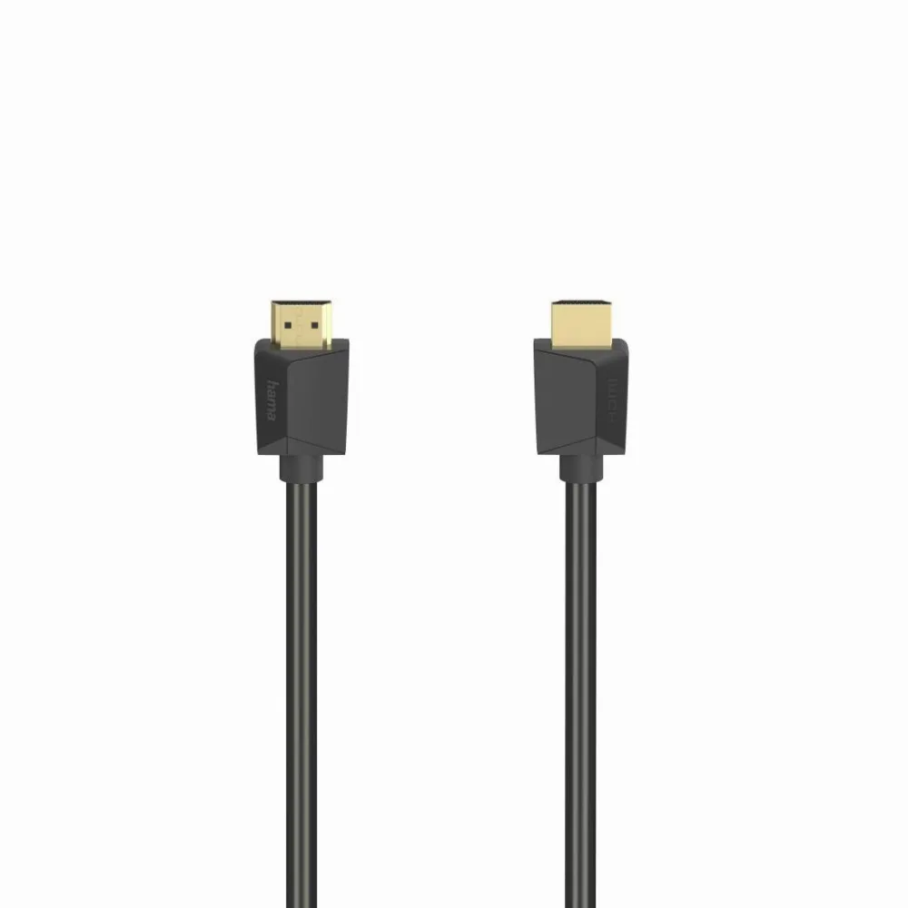 Кабел HAMA High Speed, HDMI мъжко - HDMI мъжко, 8K, 48GB/s, Ethernet , 2 м, Позл. конектори, Черен - Image 2