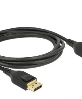 Кабел Delock DisplayPort мъжко - DisplayPort мъжко 2.0м 8K 60 Hz Черен