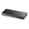 Суич ZYXEL GS1100-10HP 8-портов Gigabit PoE 2xSFP