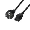 Захранващ кабел FSP Group Шуко 3pin(IEC C5) женско 1.8м Черен