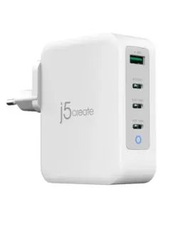 Мрежово зарядно j5create JUP43130E 130W 4 порта USB-C USB-A