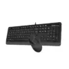 Комплект клавиатура и мишка A4TECH Fstyler F1010 Сив