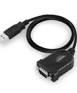 Конвертор Ewent USB -  RS232 9 пин мъжко Черен