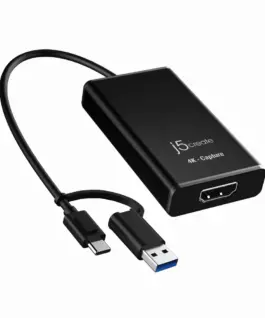 Alternative view of Кепчер адаптер j5create JVA11, HDMI - USB-C, 4K, Черен