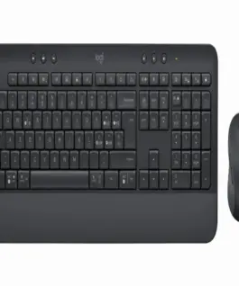 Kомплект безжични клавиатура с мишка Logitech MK650 Черен