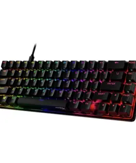 Alternative view of Геймърскa механична клавиатура HyperX Alloy Origins 65, HyperX Aqua суичове, Черен