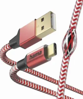 Кабел за зареждане "Reflective" USB-A - USB-C