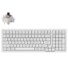 Alternative view of Геймърска Механична клавиатура Keychron K4 Pro White K4P-O3