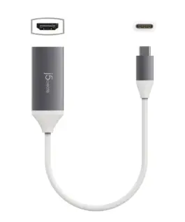 Alternative view of Адаптер j5create JCA153G, USB-C към 4K HDMI, Сив