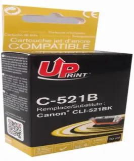 Мастилница UPRINT CLI521 CANON С чип Черна