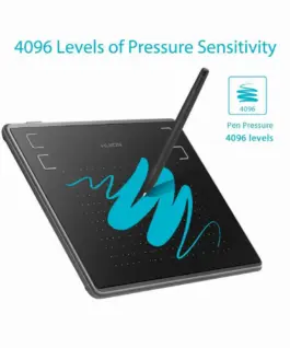 Alternative view of Графичен таблет HUION Inspiroy H430P, USB, Черен