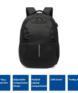 Alternative view of Раница за лаптоп ACT AC8530, до 15.6", USB изход, Черна
