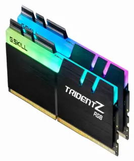 Alternative view of Памет за компютър G.SKILL Trident Z RGB 16GB(2x8GB) DDR4, 3200Mhz, F4-3200C16D-16GTZRX for AMD