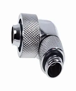 Alternative view of Фитинг Alphacool Eiszapfen, Удължител, 90°, 16/10mm, G1/4, Сребрист