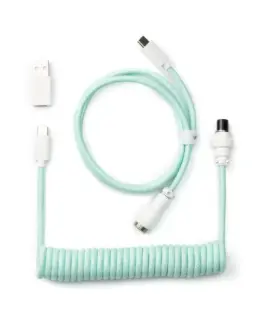 Кабел за клавиатура Keychron Coiled Aviator - Mint