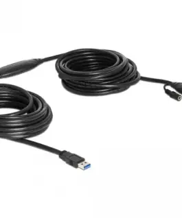 Удължителен кабел DeLock Активен USB-A мъжко - USB-A женско USB 3.0 10