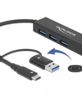 USB хъб 3 порта 3.2 Gen 1 DELOCK-64149