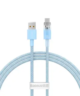 Кабел Baseus Explorer USB към USB-C 100W 1м CATS010403 - син