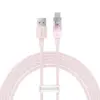 Кабел Baseus Explorer USB към USB-C 100W 1м CATS010404 - розов