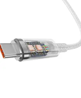 Кабел Baseus Explorer USB към USB-C 100W 1м CATS010402 – бял
